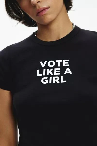 Future State Future State Vote Like A Girl Graphic Baby Tee 1