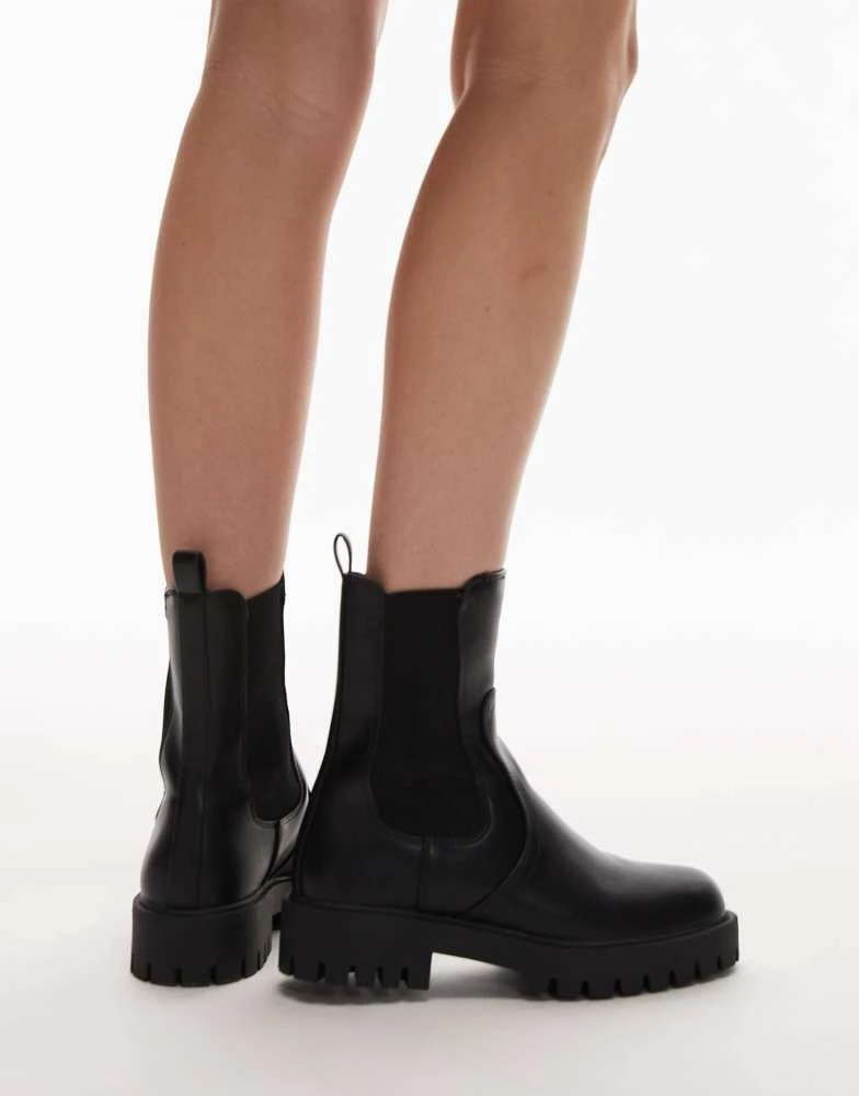 Mango Mango chunky ankle boot in black 4