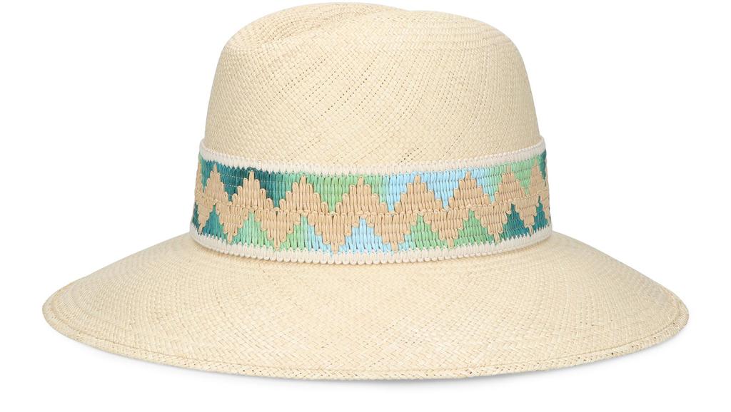 BORSALINO Claudette panama quito patterned hatband