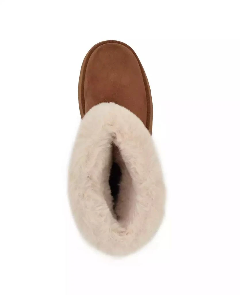 GUESS Women's Denla Cold Weather Faux Fur Cozy Booties 4