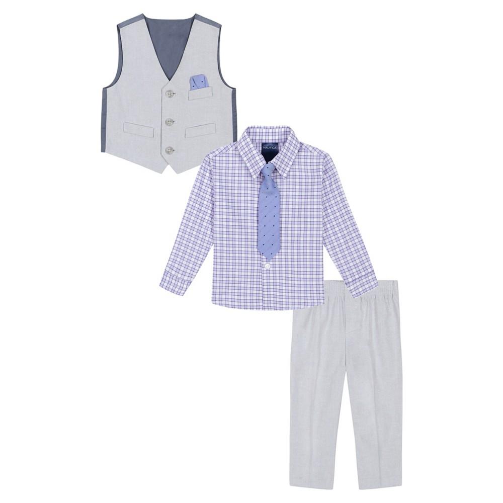Nautica Baby Boys Oxford Vest Set