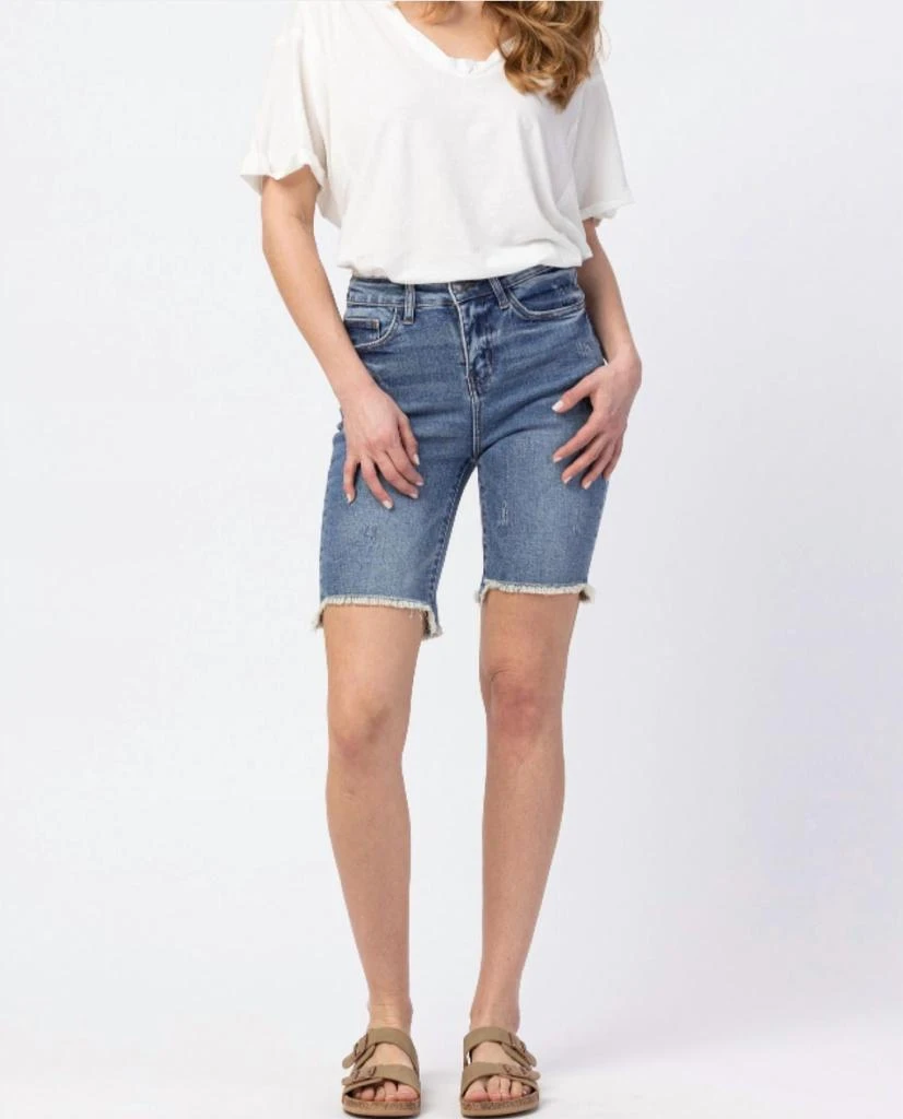 Judy Blue Judy Blue - High Waisted Bermuda Denim Shorts 1