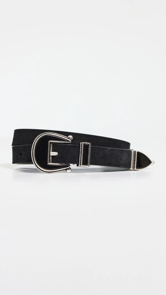 Andersons Skinny Suede Western Buckle Belt 1