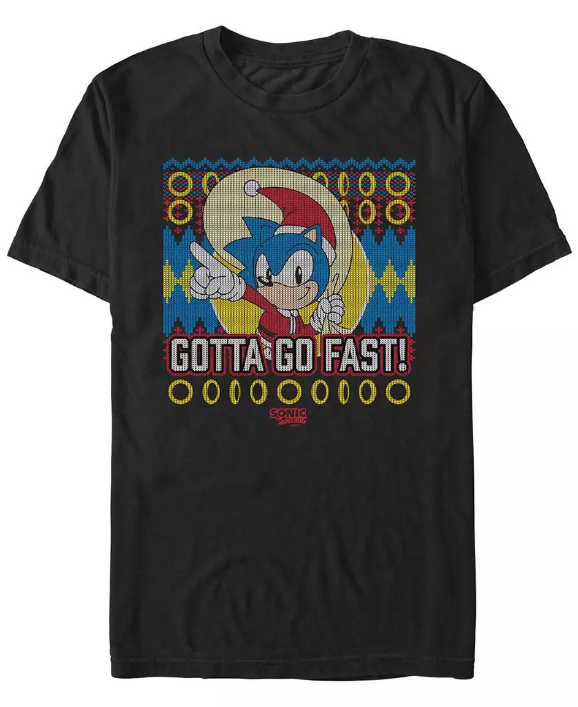 FIFTH SUN Men's Santa Sonic Short Sleeve T-Shirt