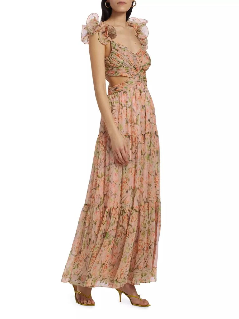 ASTR Fritillaria Floral Cut-Out Maxi Dress 2