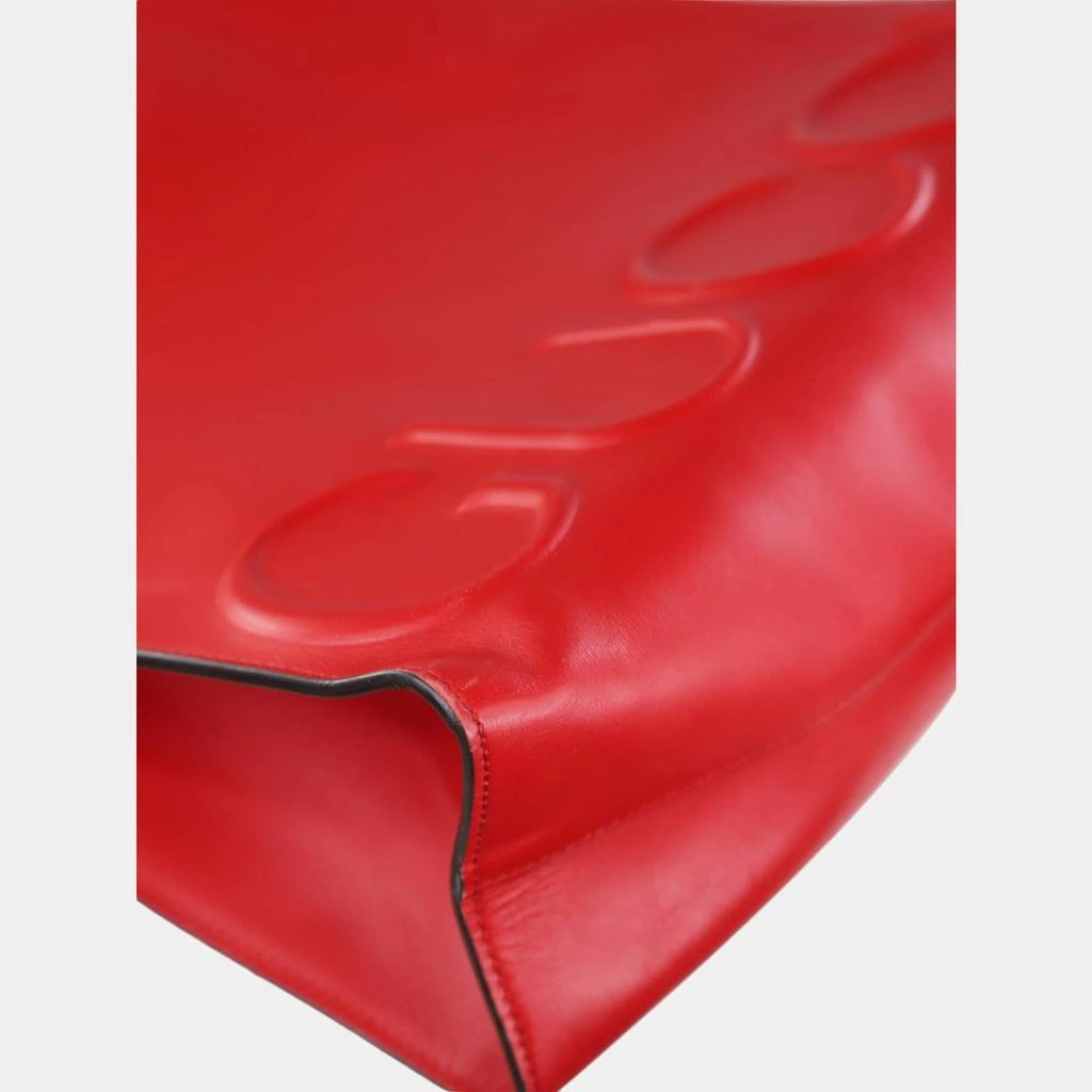 Gucci Gucci Red Leather XL Linear tote bag 7