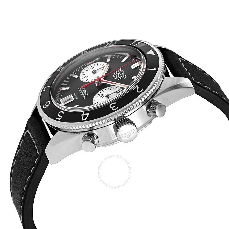 TAG Heuer Autavia Heritage Chronograph Automatic Black Dial Men's Watch CBE2118.FC8246 2