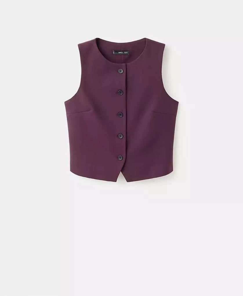 Mango Women's Buttons Suit Vest 6