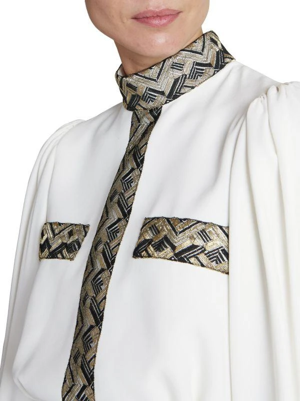 Andrew Gn Metallic Embroidered Minidress 4