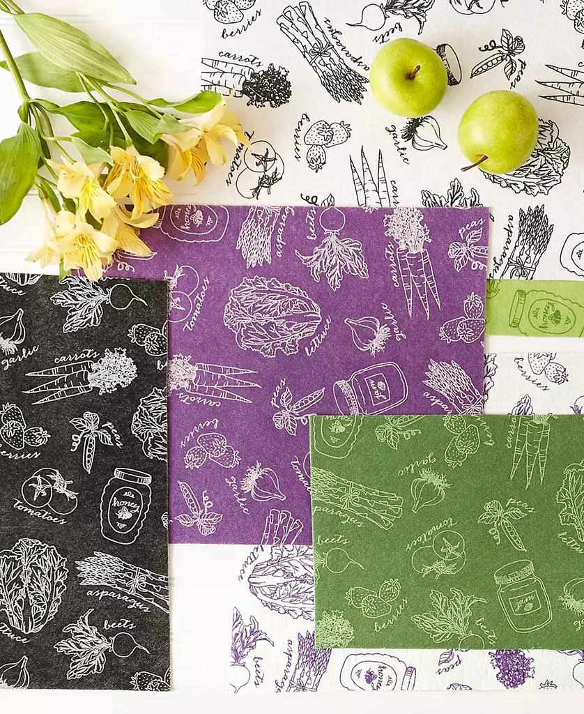 Design Imports Fridge Liner Collection Non-Adhesive, Cut to Fit, 12x24", Eggplant Market, 6 Piece 7