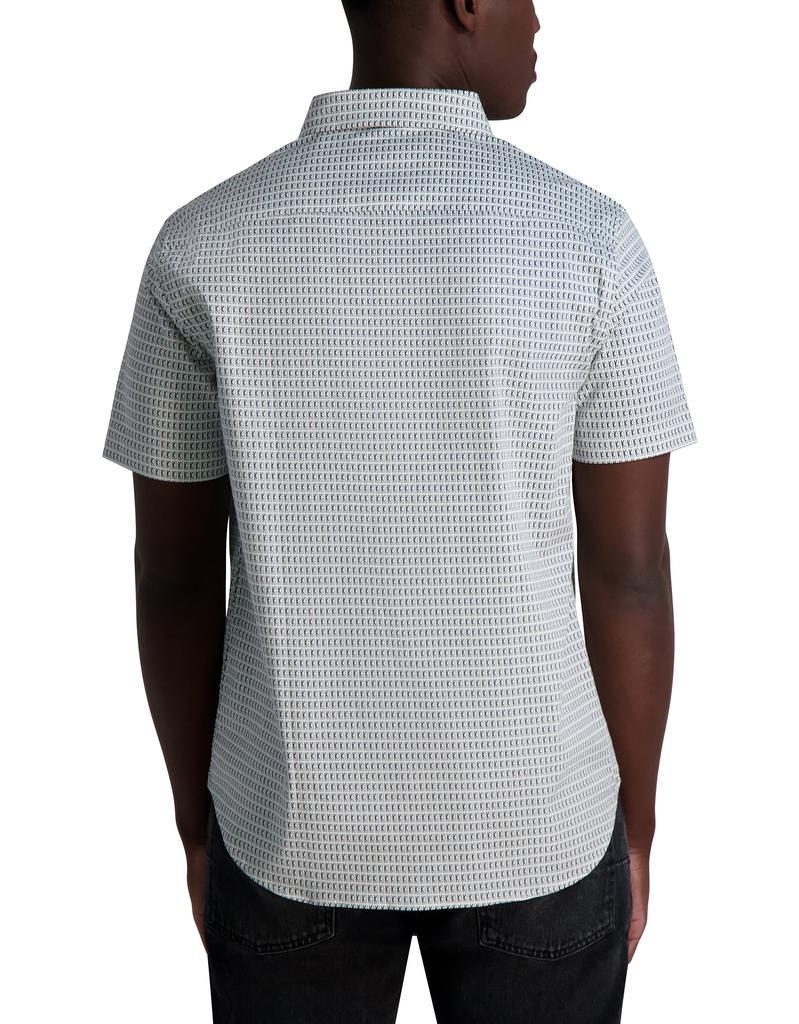 Karl Lagerfeld Paris ALL OVER PRINTED SHORT SLEEVE SHIRT