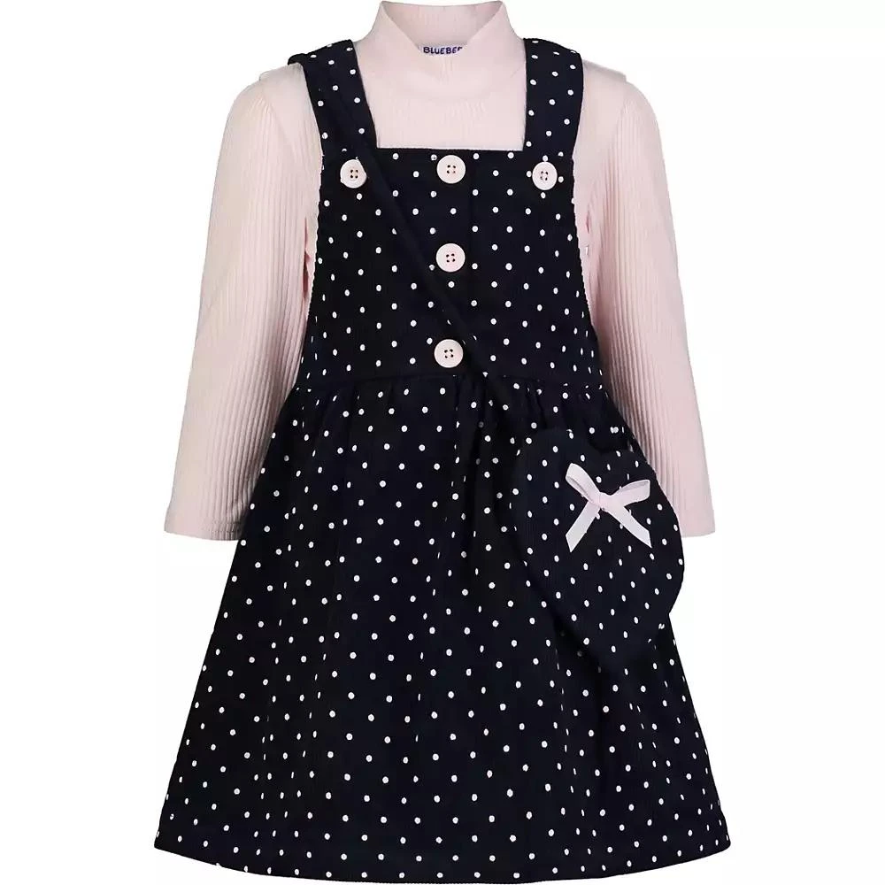 Blueberi Boulevard Toddler & Little Girls Floral Print Jumper & Crossbody Set 1