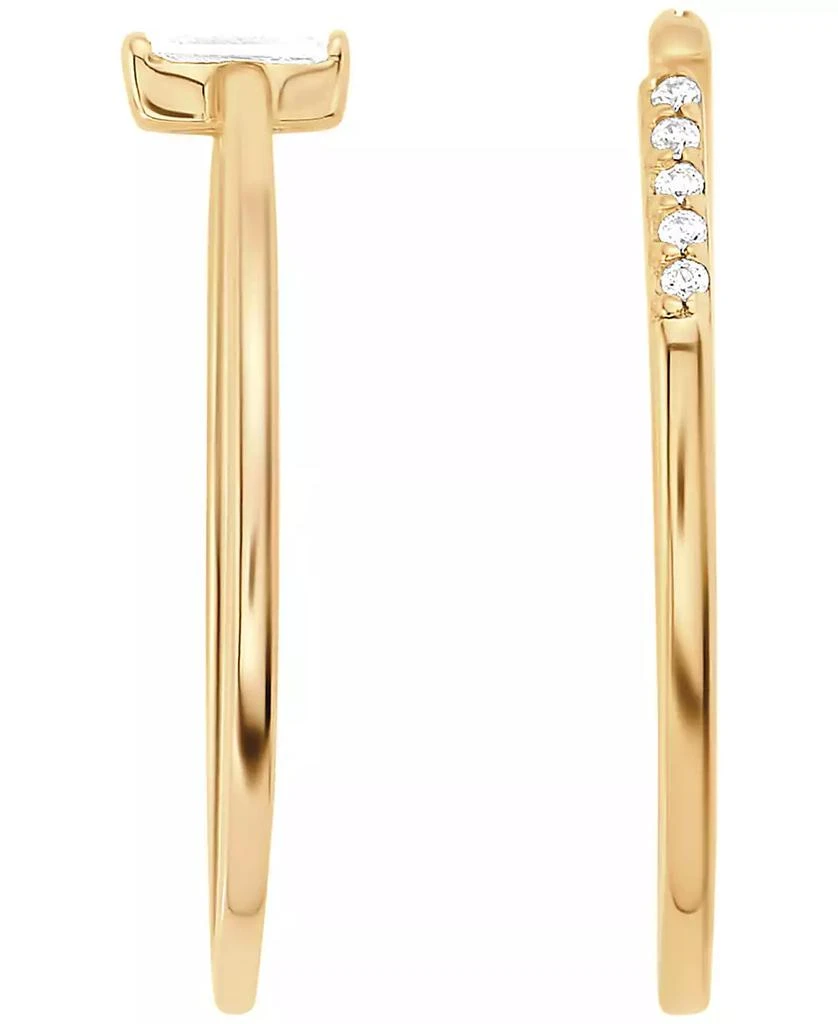 Macy
s 2-Piece Cubic Zirconia Open Stackable Ring Set (0.23 ct. t.w.) in Gold Over Sterling Silver 3