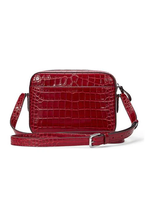 Ralph Lauren Ralph Lauren Croc Embossed Medium Marcy Camera Bag 3