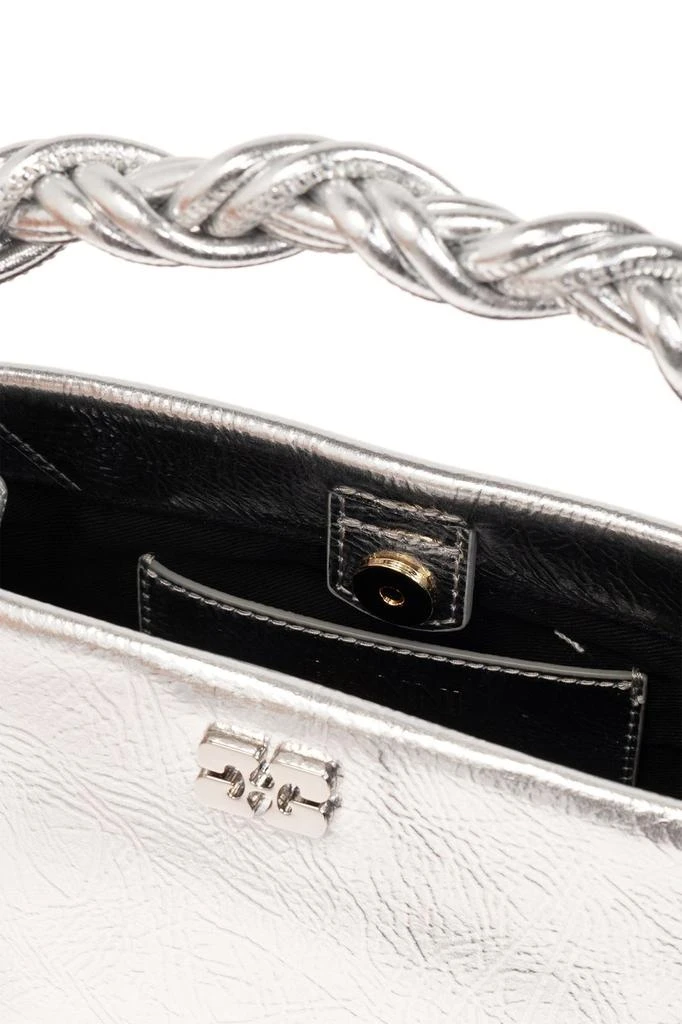 Ganni Ganni Bou Metallic Effect Mini Shoulder Bag 4