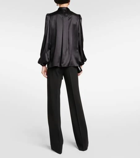Dolce 
Gabbana Bow-detail silk satin blouse 3
