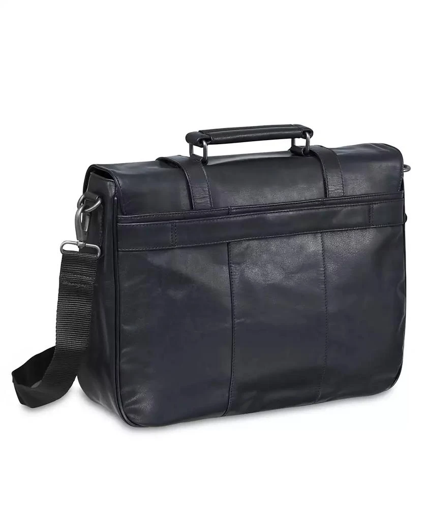 Mancini Leather Goods Buffalo Collection Single Compartment Laptop Briefcase 5