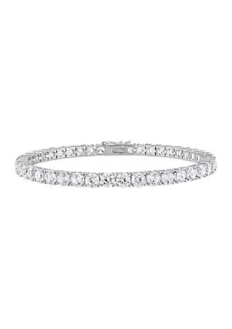 Belk 
Co. Lab Created 14.23 ct. t.g.w. Created White Sapphire Bracelet in Sterling Silver