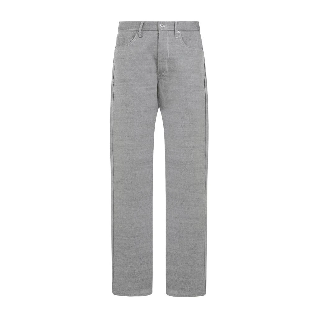 MAISON MARGIELA Caviar Grey Cotton 5 Pockets Pants 2