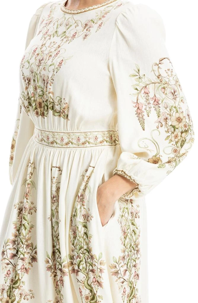 Max Studio Floral Balloon Sleeve Maxi Dress 3