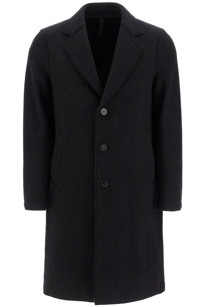 Harris Wharf London Men's Single-Breasted Wool Coat In Boiled 1