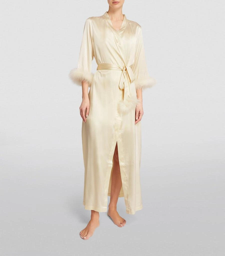GILDA & PEARL Silk Celeste Long Robe 3
