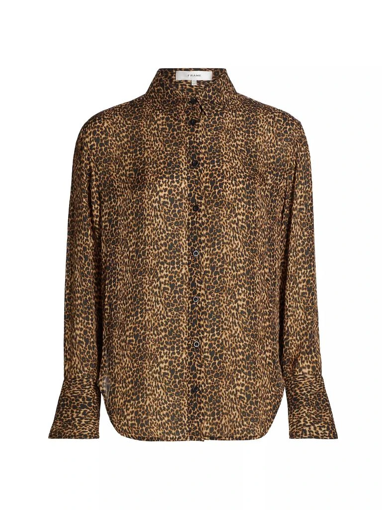 FRAME The Standard Leopard-Print Silk Shirt 1