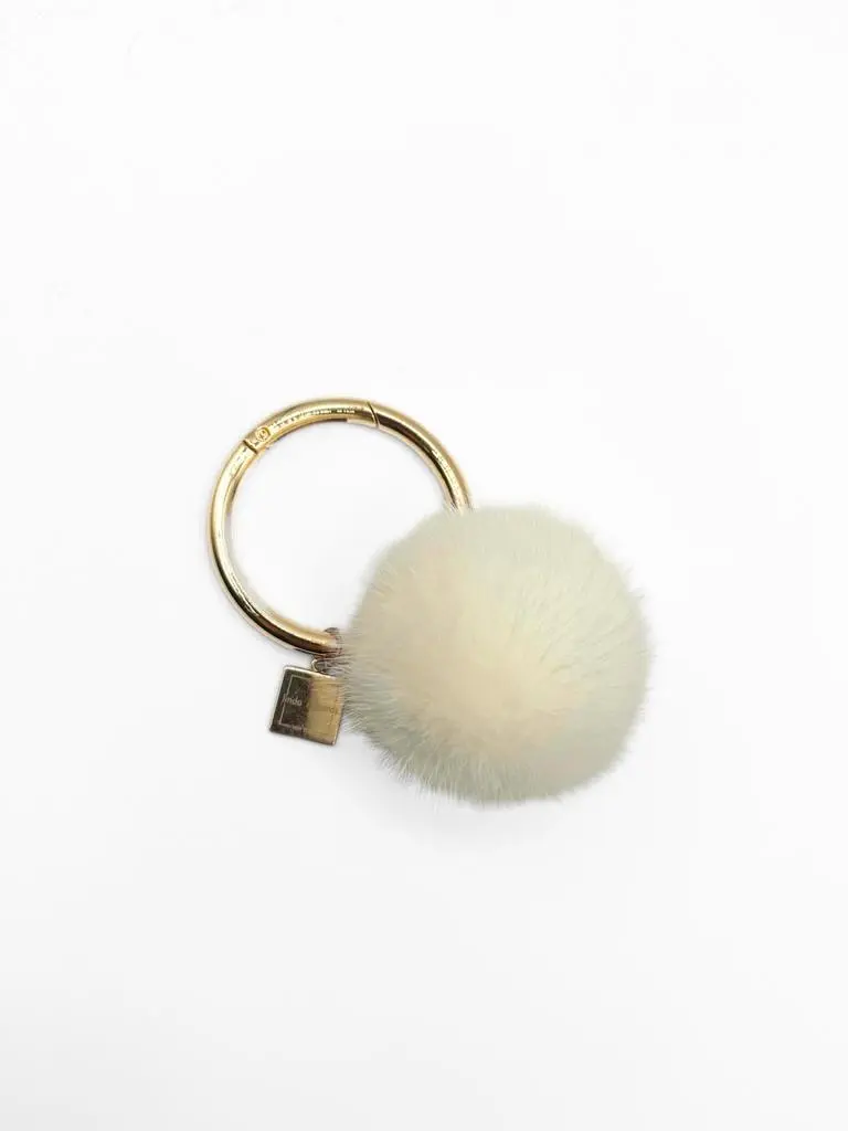 linda richards Linda Richards - Women's Mink Pom Large Key Ring