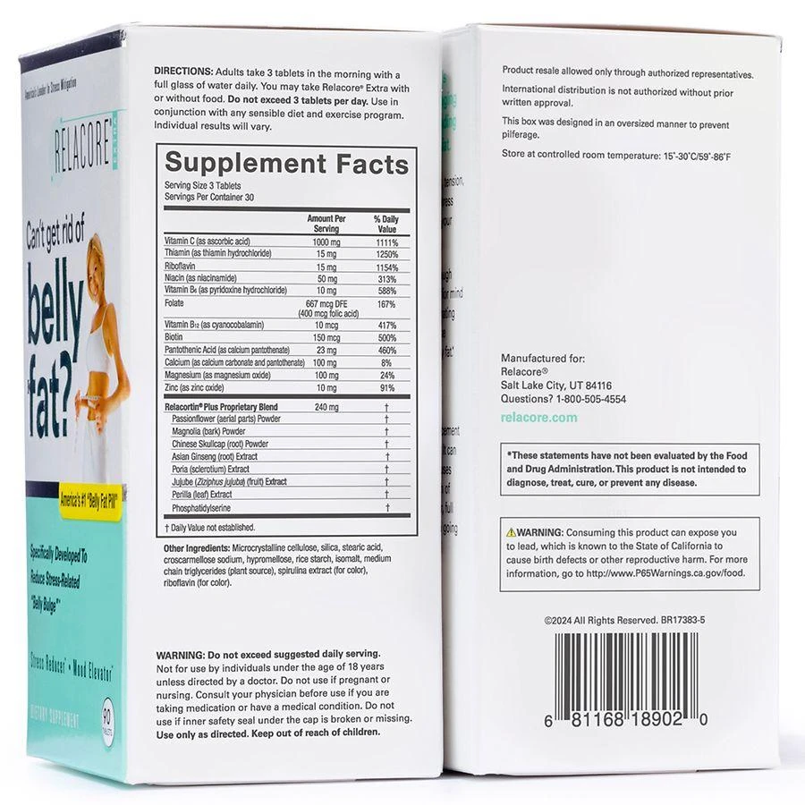 Relacore Extra Maximum Strength Stress Relief Pills 2
