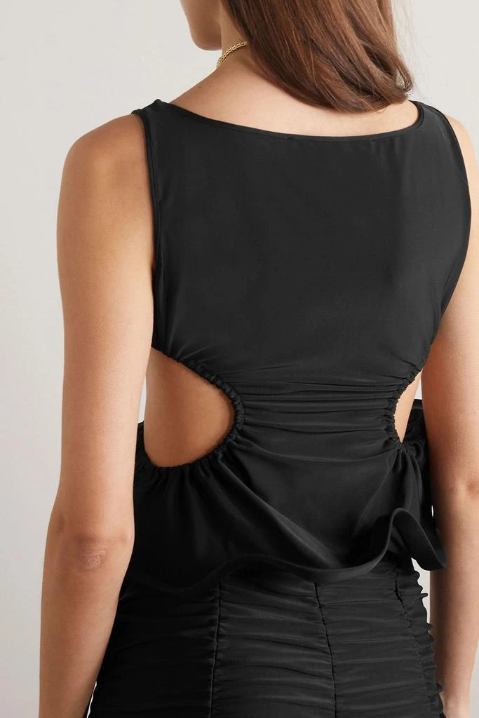 AZ FACTORY + Ester Manas ruffled stretch-jersey top 3