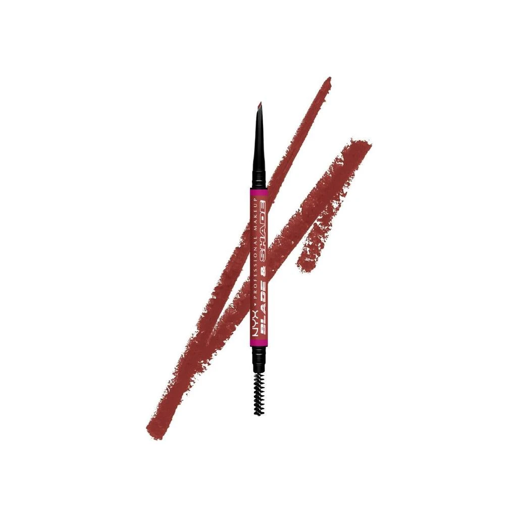 Octopus x Nyx Blade & Shade, Crayon Sourcils Double Embout, Tenue Jusqu'À 16H, Ash Blonde 10