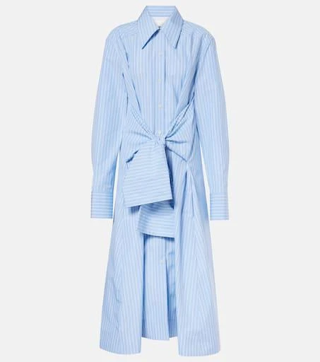 Jil Sander Pinstripe cotton shirt dress 1