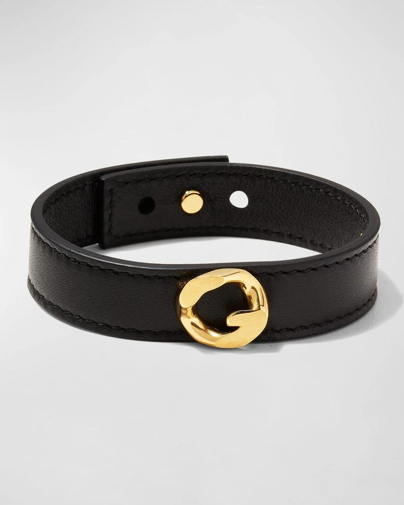 Givenchy Men's G-Chain Golden Leather Bracelet 1