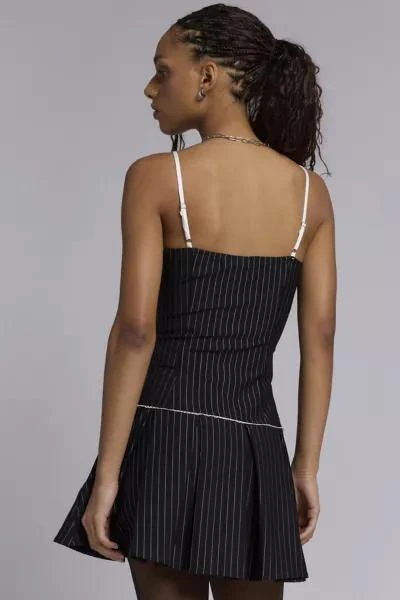 Daisy Street Daisy Street Pinstripe Drop Waist Mini Dress 4