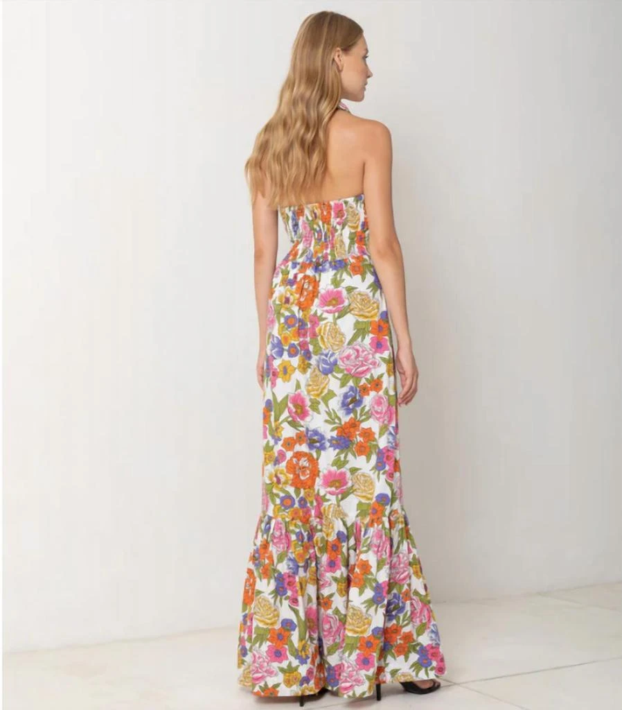 SWF Crossover Halter Maxi Dress In Spring Floral 3