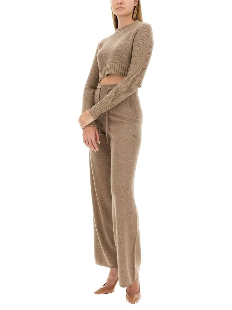 Max Mara Max Mara Crewneck Long-Sleeved Cropped Jumper 5