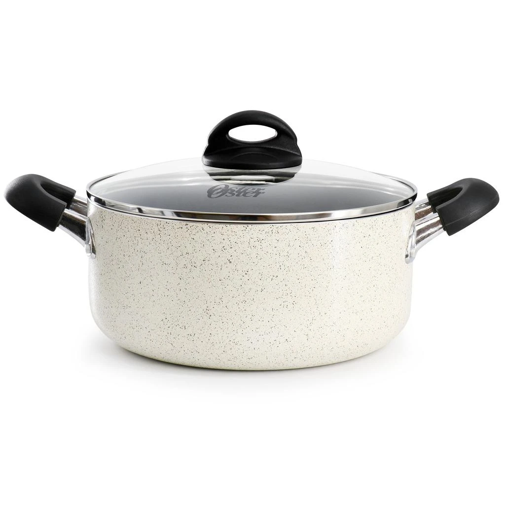 Oster Clairborne 7 Piece Nonstick Aluminum Cookware and Kitchen Tool Set in Linen 2