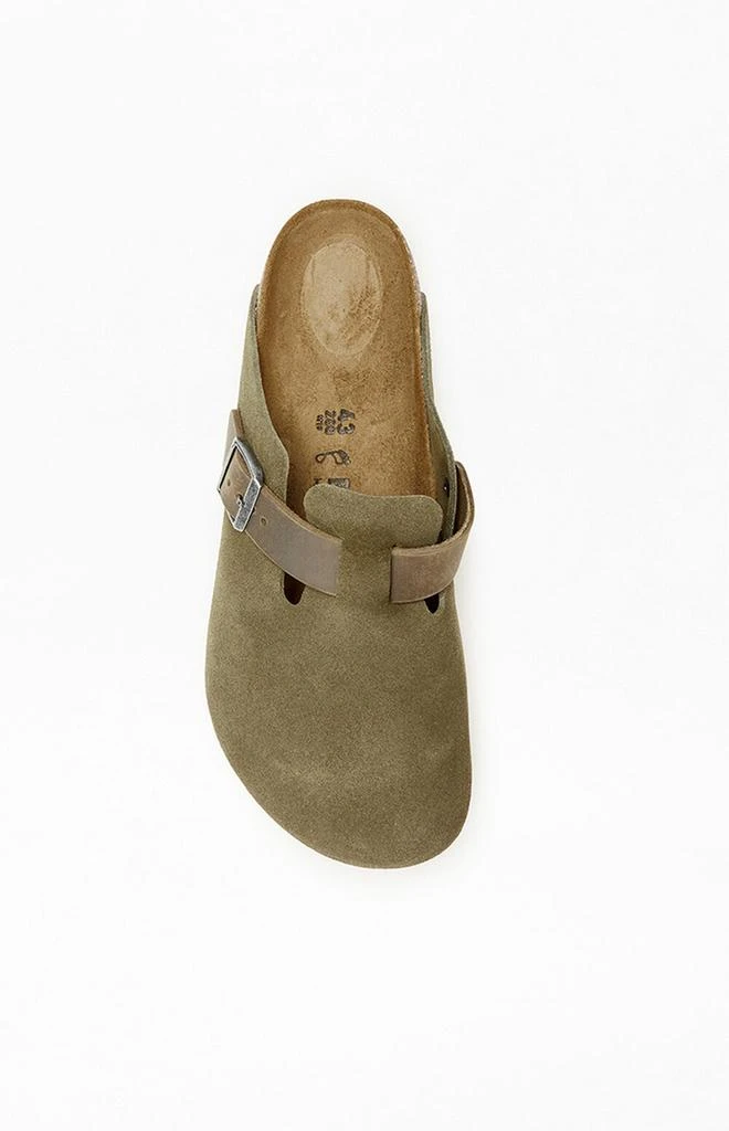 Birkenstock Boston Mixed Leather Clog Thyme 5