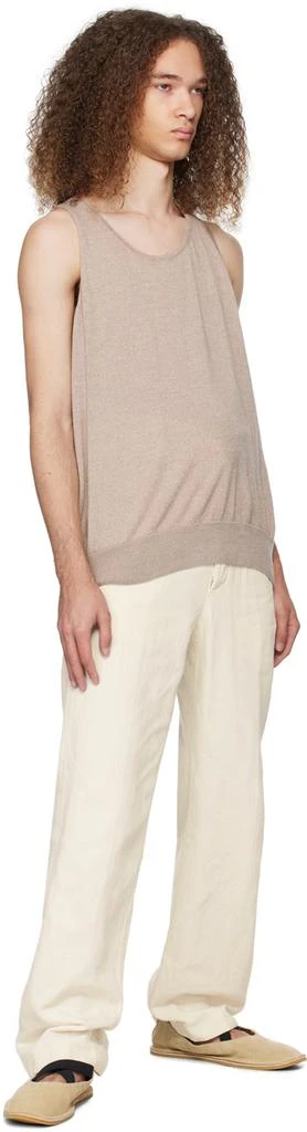 Dries Van Noten Beige Criss-Cross Loafers 5