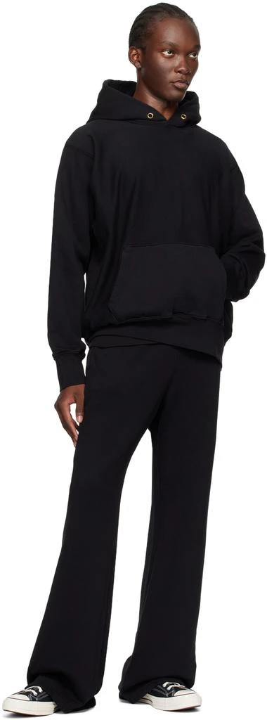 Les Tien Black Heavyweight Bell Bottom Sweatpants 4