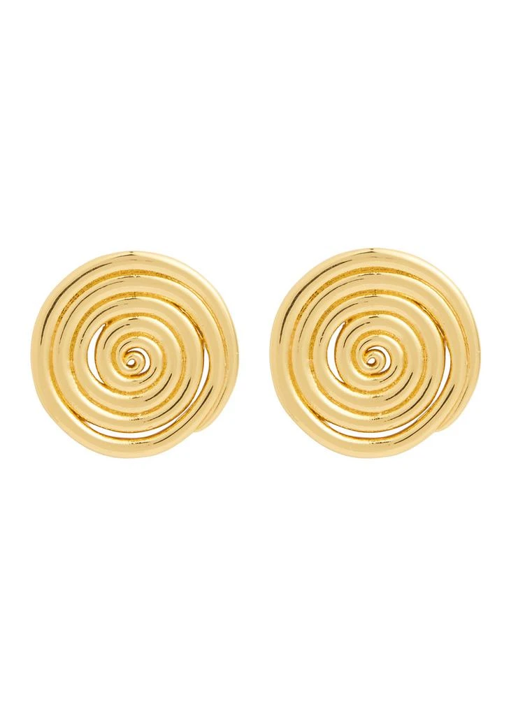 Anni Lu Spiral 18kt gold-plated stud earrings  1