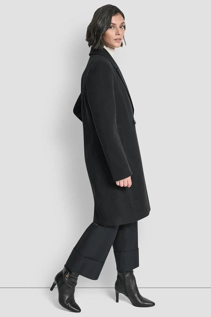 DKNY DOUBLE BREASTED FAUX WOOL COAT 3