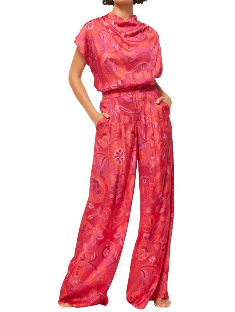 MISA Lemor Pant In Flora Corsica Fuchsia 1