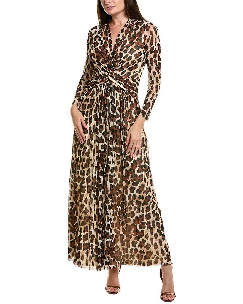 knee length dresses for ladies Anne Klein Twist Front Maxi Dress