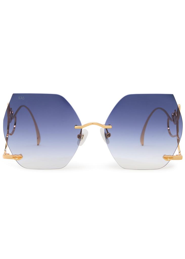 FOR ART'S SAKE Cry Me A River butterfly-frame sunglasses