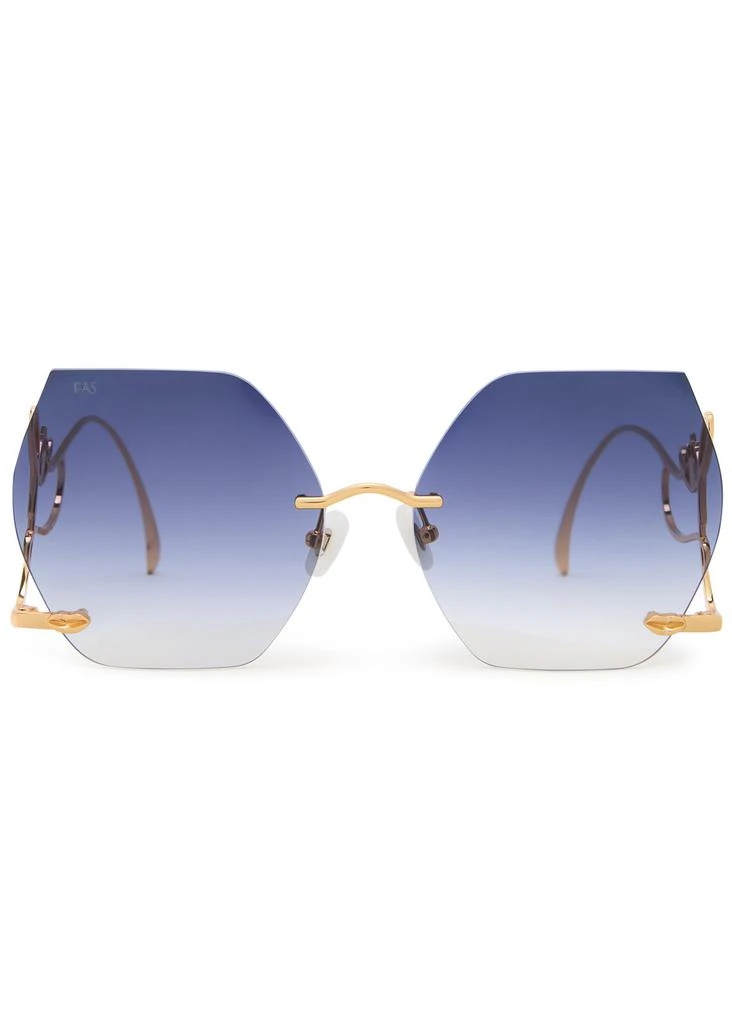 FOR ART'S SAKE Cry Me A River butterfly-frame sunglasses 2