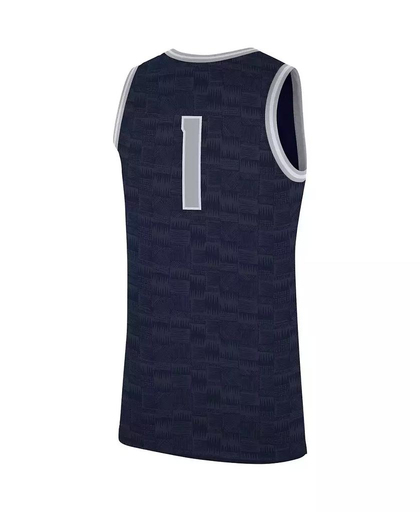NIKE Men's #1 Navy Georgetown Hoyas Replica Jersey