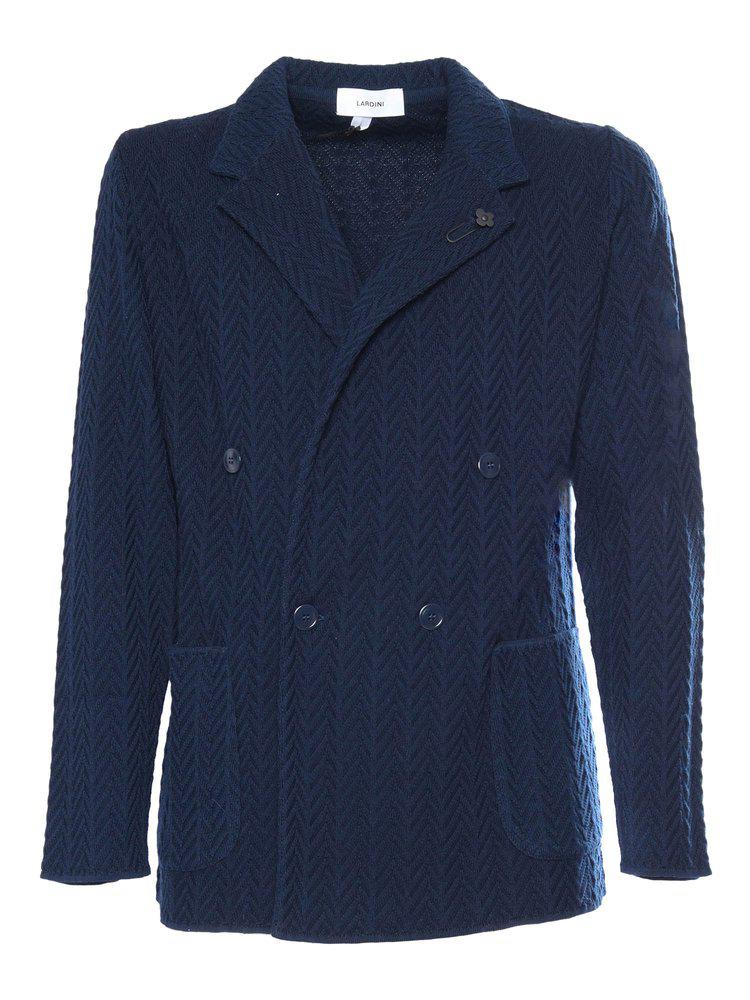 LARDINI Lardini Brooch-Detail Double-Breasted Blazer