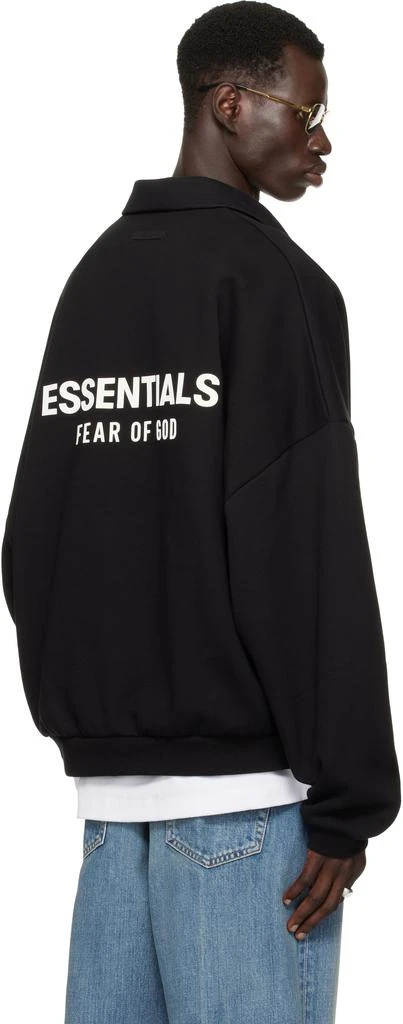 Essentials Black Fleece Polo 3