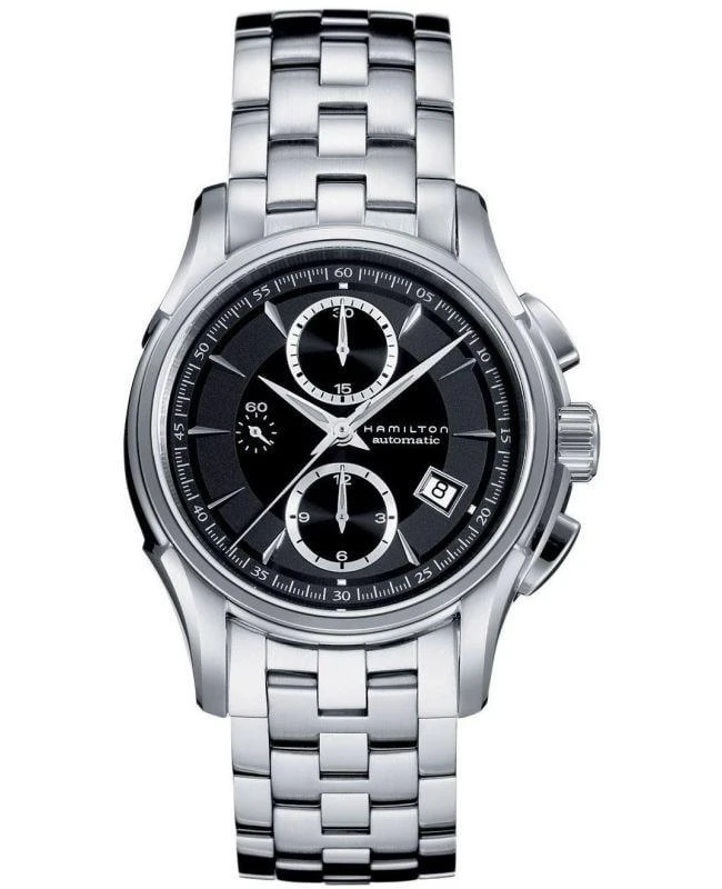 Hamilton Hamilton Jazzmaster Auto Chrono Black Dial Stainless Steel Men's Watch H32616133 1